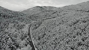 Kazdağları güzelliğini yine beyazlar içinde sergiliyor