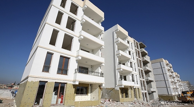 Kentsel dönüşüm alanında binalar yükseliyor