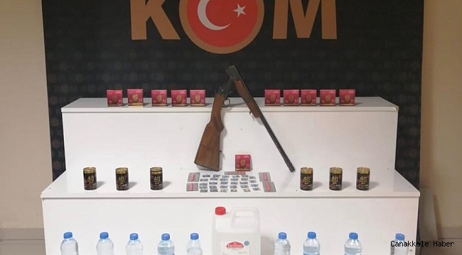 Kırşehir'de sahte içki ve kaçak cinsel uyarıcı hap operasyonu