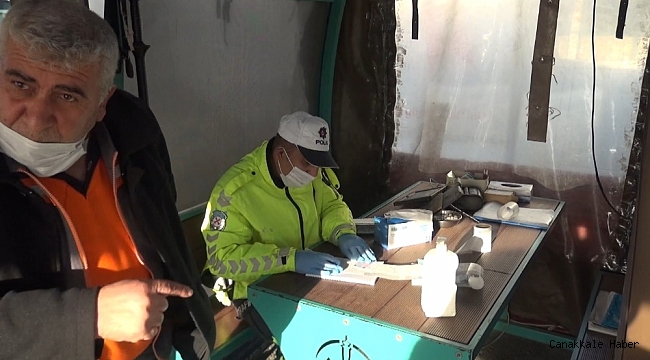 Kısıtlamayı ihlal eden sürücüden polise 'soyguncu' benzetmesi