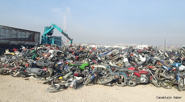 Konya&#039;da otoparka çekilen bin 806 araç MKE&#039;ye gönderildi