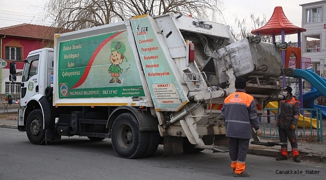 Melikgazi&#039;de 1 günde 460 ton çöp toplanıyor