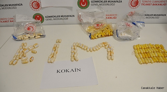 Midelerinden 4 kiloya yakın uyuşturucu çıktı