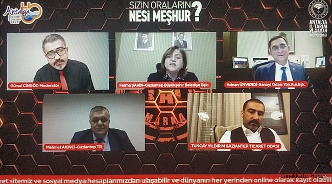 Online programda Antep baklavası ve katmerini anlattı