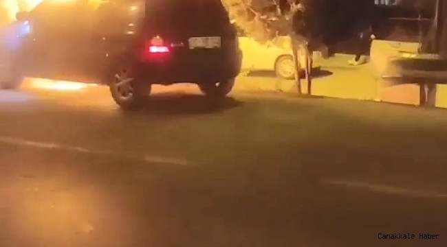 Otomobil alev topuna döndü