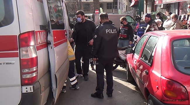 Otomobile çarpan motosikletli yaralandı