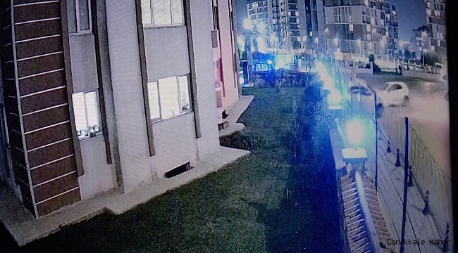 Pendik'te bir kişinin yaralandığı kaza güvenlik kamerasında