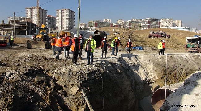 Polatlı'yı kesintisiz sağlıklı suya kavuşturacak çalışmalar hızla ilerliyor