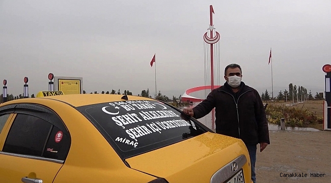 Şehit ailelerine ücretsiz taksi