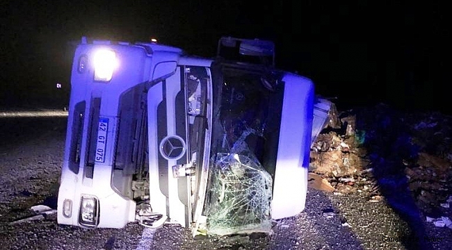 Seydikemer'de tır devrildi: 1 ölü