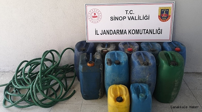 Sinop İl Özel İdaresi şantiyesinden mazot hırsızlığı