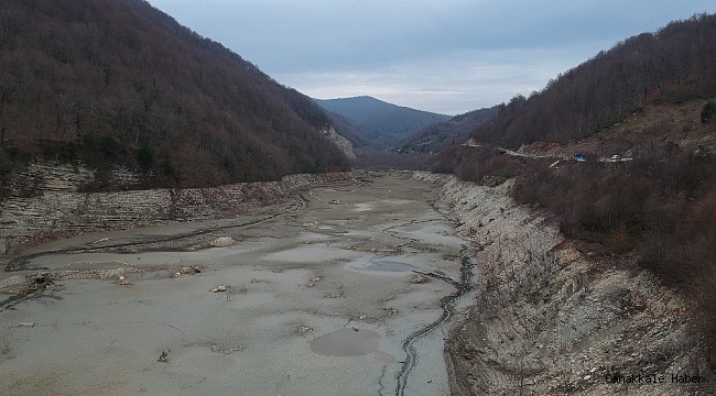 Sinop'un içme suyu barajında korkutan görüntü