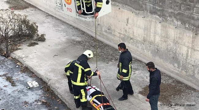 Sulama kanalından gelen 'imdat' sesi ekipleri harekete geçirdi