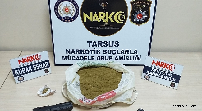 Tarsus&#039;ta iş yerinde kumar oynayan 4 kişi suçüstü yakalandı
