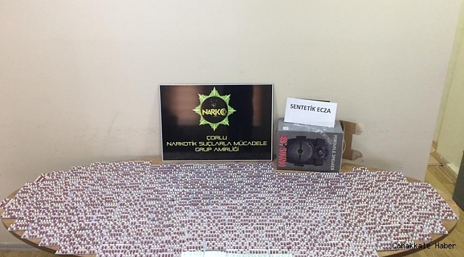 Tekirdağ'da 4 bin 480 uyarıcı hap ele geçirildi