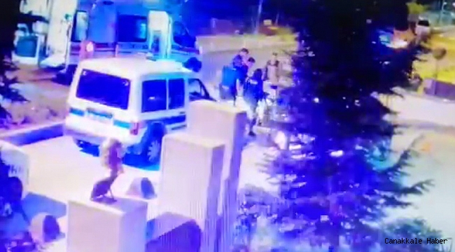 Telsizle polisin başına defalarca vuran saldırganın görüntüleri ortaya çıktı