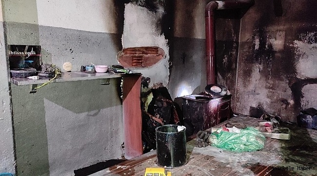 Tinerle sobayı yakmaya çalışınca hastanelik oldu