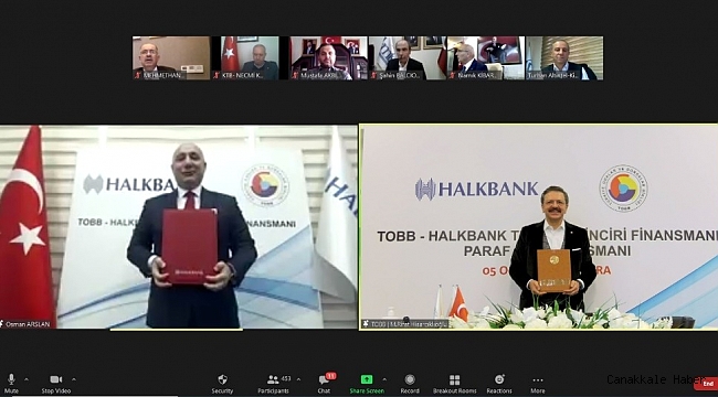 TOBB ve Halkbank'tan 'Paraf Ticari Kredi Kartı ile Güvenceli Tedarik Zinciri Finansmanı' anlaşması