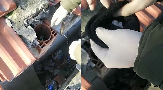 Uyuşturucuyu önce çoraba sonra bacaya gizlemişler