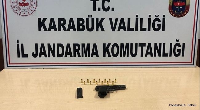 Üzerinde silah bulunan yaşlı adam gözaltına alındı