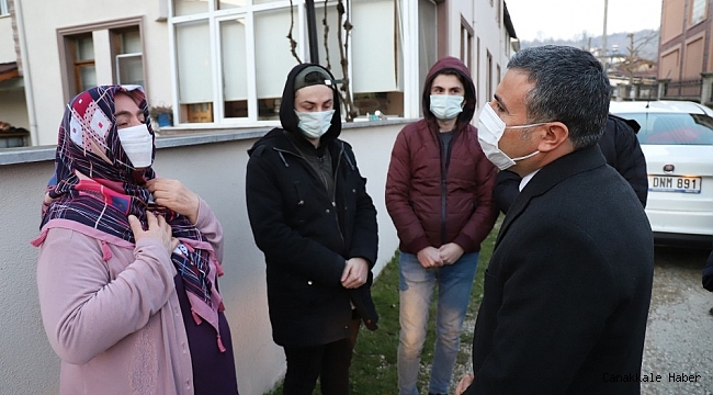 Vali Atay ailelere baş sağlığı diledi