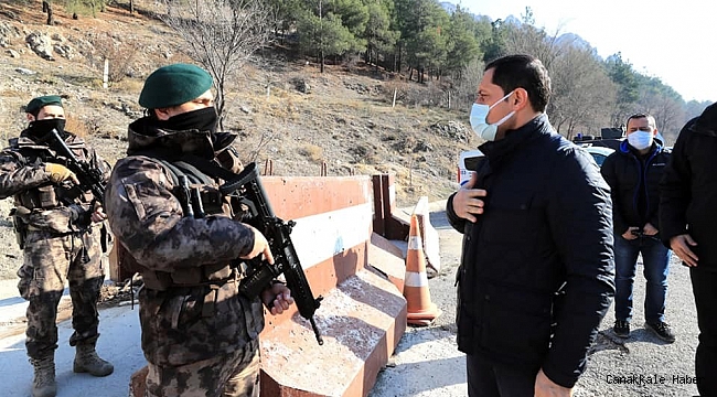 Vali Masatlı&#039;dan polis kontrol noktalarında denetim