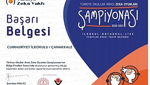 Çan Cumhuriyet İlkokulundan üstün başarı