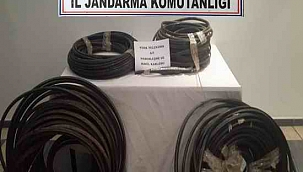 Kablo hırsızlarına suçüstü