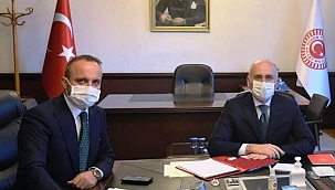 Bülent Turan, Bakan Karaismailoğlu ile bir araya geldi