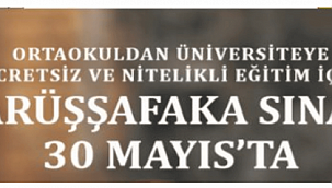 Darüşşafaka sınavı 30 Mayıs'ta