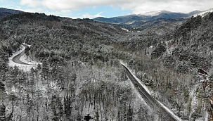 Kazdağları beyazlara büründü