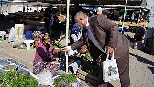 Başkan Oruçoğlu’ndan kolonya ve maske