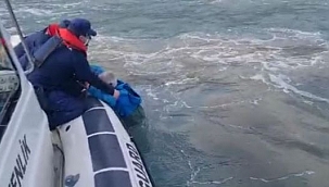 Teknesi batan şahsı Sahil Güvenlik ekipleri kurtardı