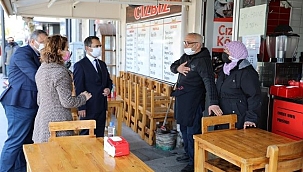 Valisi Aktaş, korona virüs denetiminde