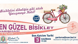 Çan belediyesi en güzel bisiklet yarışması düzenliyor