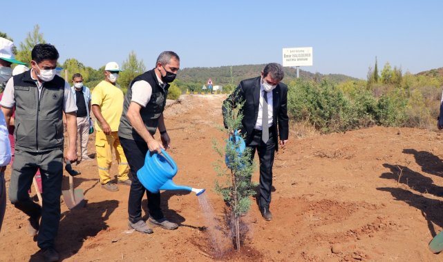15 Temmuz kahramanı Halisdemir ormanına fidan dikimi