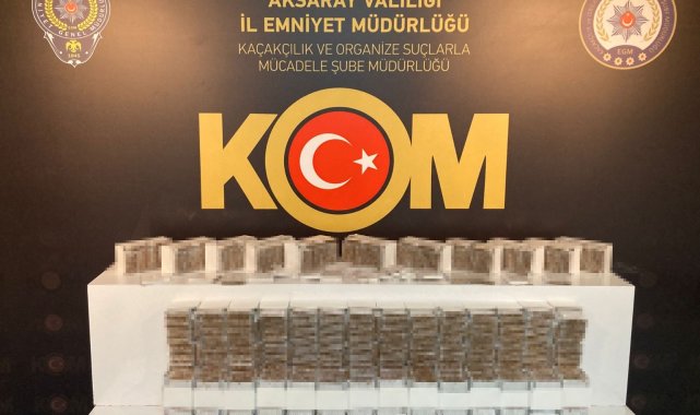Aksaray'da kaçak sigara ve sahte içki operasyonu