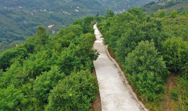 Altınordu'da beton yol seferberliği sürüyor