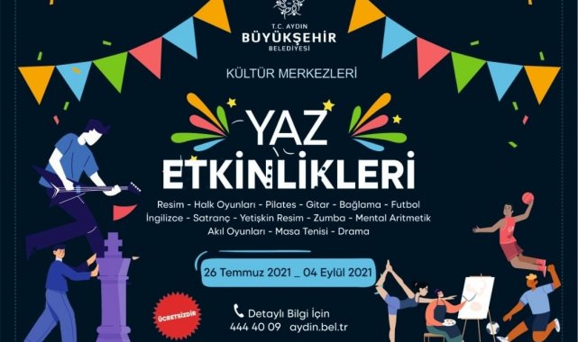 Aydın Büyükşehir Belediyesi&#039;nin yaz etkinlikleri başlıyor