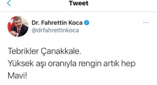 Bakan Koca'dan teşekkür