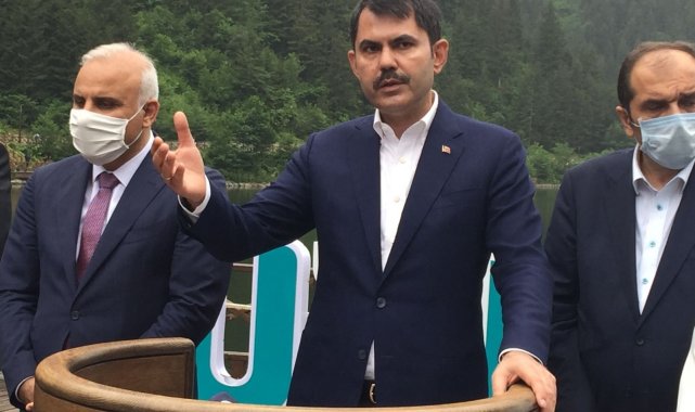 Bakan Kurum: "Amacımız Uzungölümüz'ü eski haline getirmek, gelecek nesillere en güzel haliyle bırakmaktır"