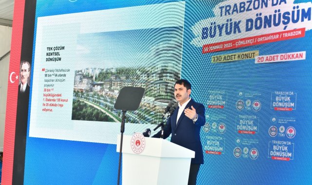 Bakan Kurum: "Çömlekçi Kentsel Dönüşüm Projesi ile yepyeni bir yaşam alanı olacak"