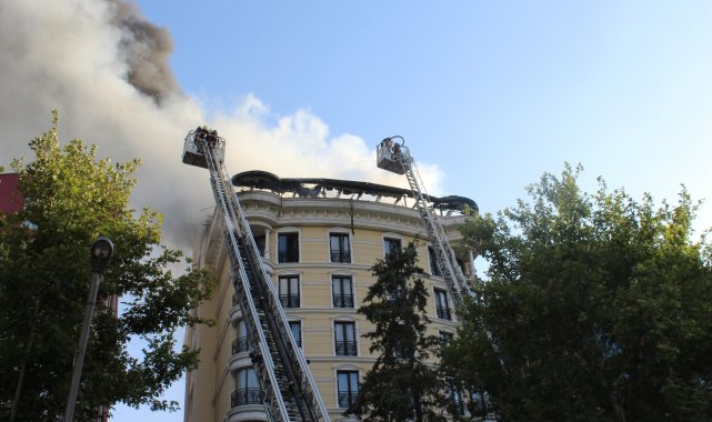 Başkent'te korkutan yangın