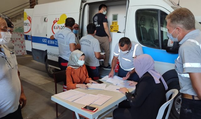 Belediye personelleri sağlık taramasında geçirildi