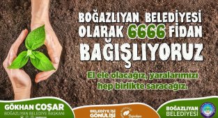 Belediyeden fidan bağışı