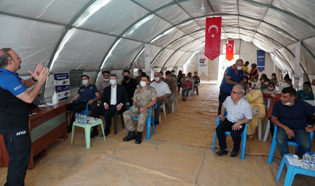 Beşiri'de AFAD eğitim çadırı kuruldu