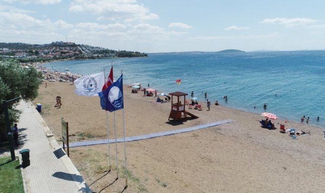 Burhaniye&#039;de Mavi Bayrak sevinci