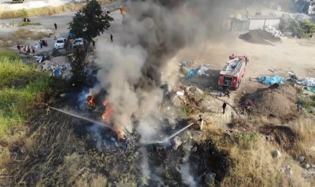 Büyükçekmece'de korkutan yangın