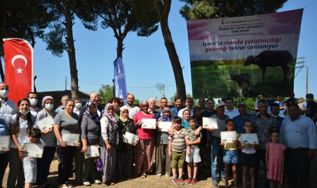 Büyükşehir'den Bergamalı üreticilere manda desteği