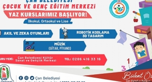 Çan Belediyesi Yaz kursları başlıyor